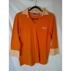 Campus Specialties Univ of Tennessee Orange 3/4 Sleeve Polo Shirt Women's Small
